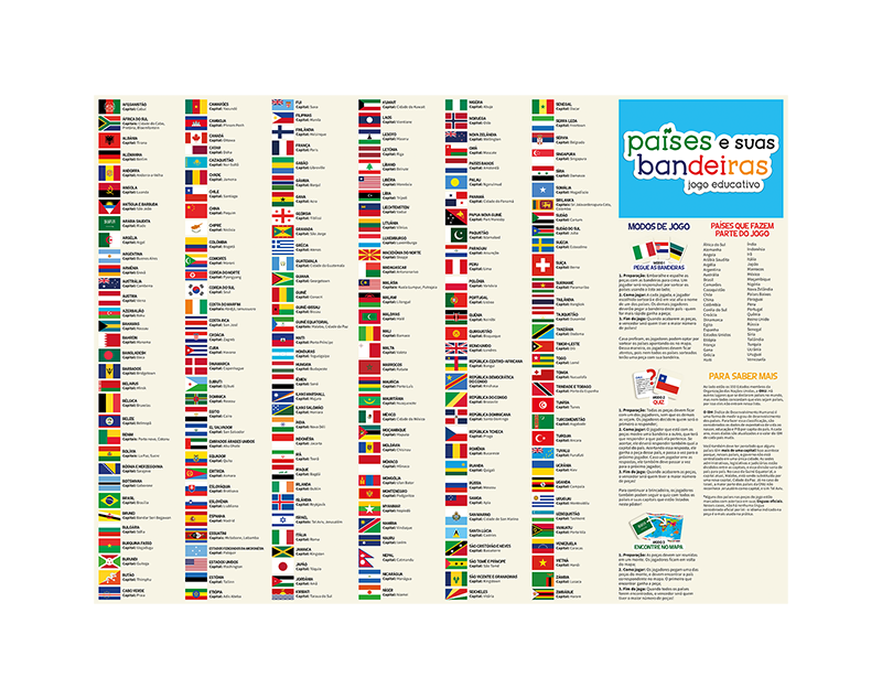 Jogo das Bandeiras dos Países - Educativo Grátis