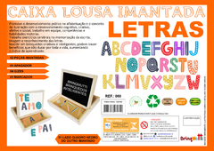 Caixa Lousa Imantada - Letras - loja online