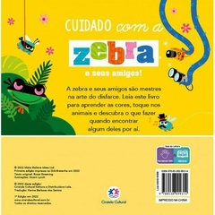 Livro Toque e sinta Cuidado com a Zebra e seus amigos - comprar online