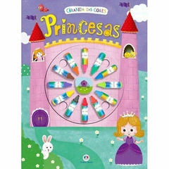 Livro Princesas Para Pintar com Giz de Cera