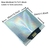 Envelope metálico holográfico acolchoado com bolhas para transporte ou presente - cores prateadas