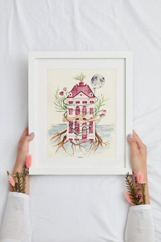 Casa IV, Casas Astrológicas, Fine Art Print, Eugenia Ryan