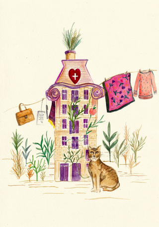 Casa VI, Casas Astrológicas, Fine Art Print, Eugenia Ryan