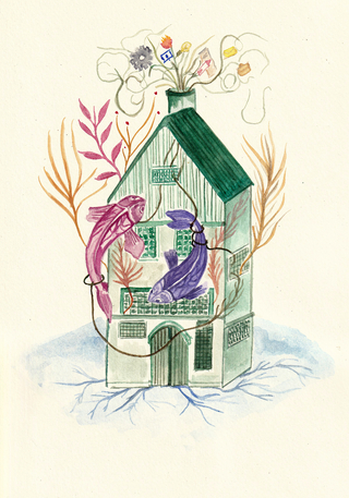 Casa XII, Casas Astrológicas, Fine Art Print, Eugenia Ryan
