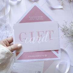 GIFT CARD PINK - The Wedding Shop
