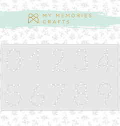 Régua de Costura Números - My Memories Crafts - Coleção Minhas Memórias de Natal - MMCMMN-13