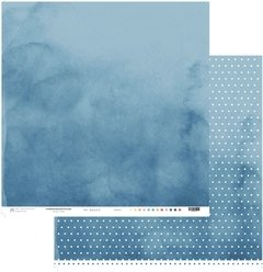 Folha para Scrapbook - Coleção My Basics - Azul Escuro - MMCMB- 10