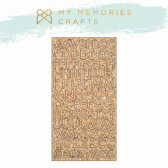 Alfabeto Adesivado em Cortiça - My Memories Crafts - Coleção My Little Big Love - MMCMLB-14