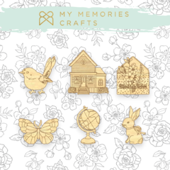 Kit de Madeirinha - My Memories - Coleção Minha Vida - MMCMV-17