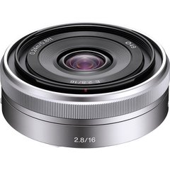 Lente Sony E 16mm f/2.8 Lens (Silver)