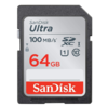 Cartao de Memoria Sandisk ULTRA 64Gb 100mbs