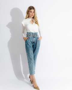 Calça Jeans Cós Duplo Blumine na internet