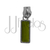 JJ2059 - CURSOR PARA ZÍPER N5 BAGUETE COM PEDRA VERDE - JJFIVELAS