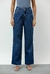 Calça Wide Leg Jeans Medio Alcance