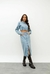 Saia Jeans Midi Botões Chicago Jeans Médio Alcance - comprar online