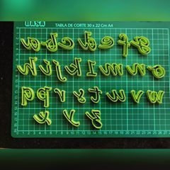 Cortantes Letra cursiva 3cm + Caja - 3Diseños - El Reino de los Cortantes