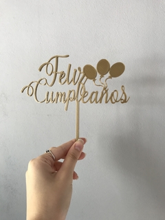 Topper torta Feliz Cumple 38 - comprar online