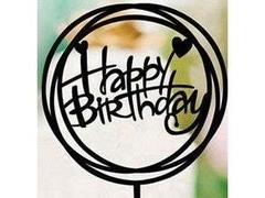 Topper torta Happy Birthday 2 - comprar online