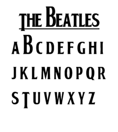 Set Abecedario Beatles - comprar online