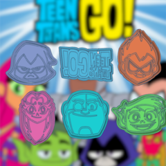 Set x6 Cortantes Teen Titans