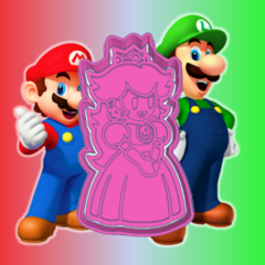 Cortante Mario Bros - Princesa Peach - comprar online