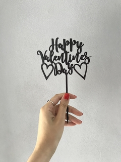 Topper Torta Happy Valentines Day - comprar online
