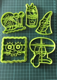 Set x5 Cortantes Bob Esponja