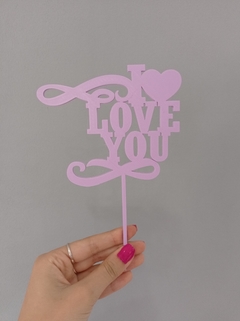 Topper Torta I Love You 2 - comprar online