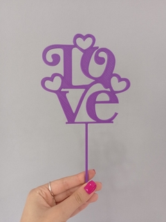 Topper torta LOVE 3 - comprar online