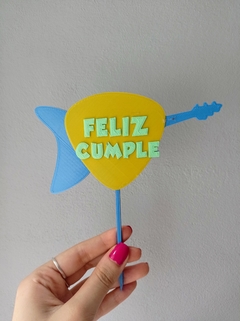 Topper Torta Feliz Cumple Mini Beat