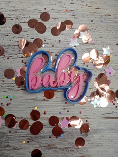 Cortante Baby Shower - Palabra Baby