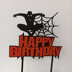 Topper Torta Happy Birthday Spiderman - comprar online