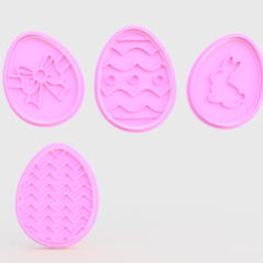 Set x4 Cortantes Huevos de Pascua - comprar online
