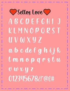 Set Sellos LOVE 3cm + Caja - comprar online