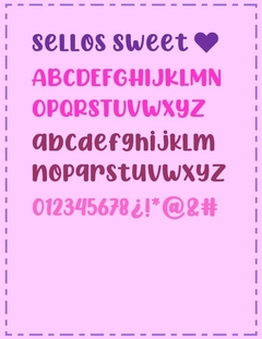Set Sellos Sweet 3cm + Caja - comprar online