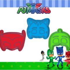 Set x3 Cortantes PJ Mask Modelo 2