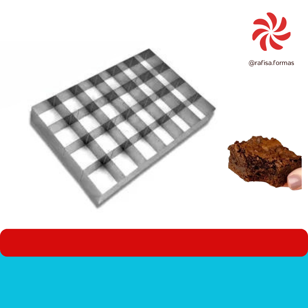 CORTADOR DE BROWNIE 6X6 - 25 CAVIDADES