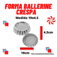 FORMA BALLERINE PARA BOLO PISCINA CRESPA - 19X4.5