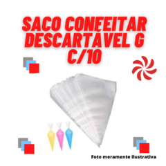 KIT SACOS DE CONFEITAR DESCARTÁVEIS C/10 (G)