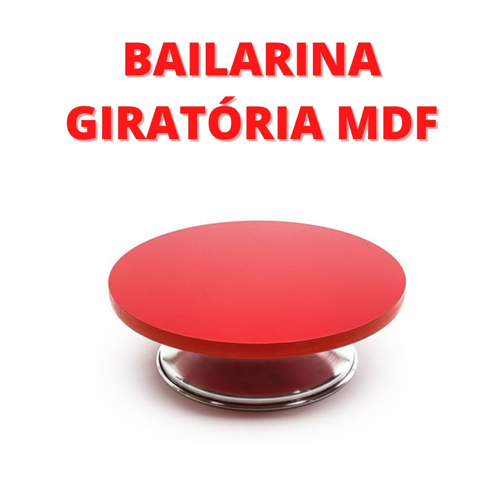 BAILARINA GIRATÓRIA PARA CONFEITAR BOLOS MDF - 25CM na internet