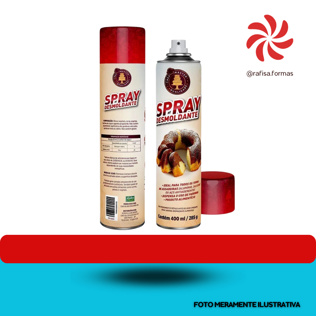 SPRAY DESMOLDANTE 400ML - CAKE BRASIL