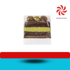 EMBALAGEM SLICE CAKE BOLO FATIA - BRANCO LISO C/5UN