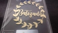 TOPO DE BOLO MDF TEMAS DIVERSOS METALIZADO DOURADO