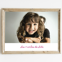 Poster 70x50 personalizable
