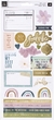 Heidi Swapp CareFree Cardstock Stickers 6x12" w/Champagne Foil x49