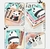 Imagen de Cuaderno Hi Panda con Marcapáginas + Stickers 14.5 x 14.5 cm