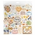 Jen Hadfield Flower Child Collection 12 x 12 Foam Stickers with Silver Holographic Foil Accents