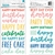 Happy Cake Day Thickers Stickers 5.5"X11" 104/Pkg Phrase/ Puffy