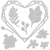 Sizzix Thinlits Dies Floral Geo Heart Frame by Lisa Jones CH 4 - comprar online