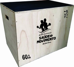 Jump box / Caixote Crossfit 30" 75x60x50 3x1 personalizada com a sua logo - comprar online
